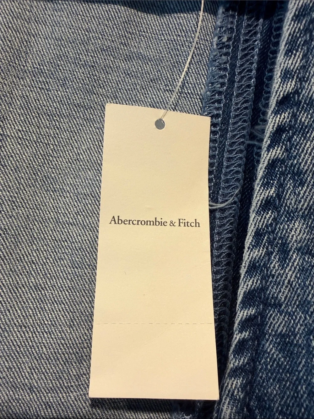 Abercrombie and Fitch Mila Light Wash Denim Dress - Picture 3 of 6